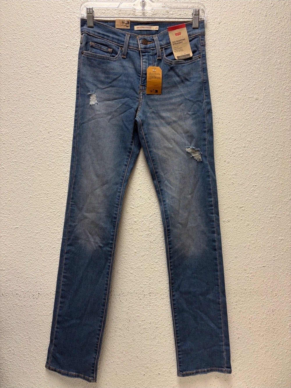 Women's Levi's Straight Leg Jeans Size 25 X 32 #649